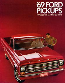 1969 Ford F-100 pick up truck brochure