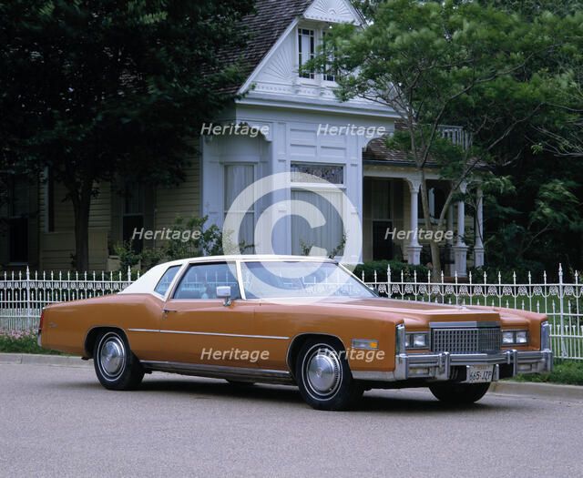 1975 Cadillac Eldorado hardtop coupe. Artist: Unknown.