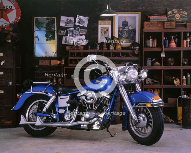 1975 Harley Davidson FLH Artist: Unknown.