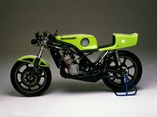 1975 Kawasaki factory racer. Creator: Unknown