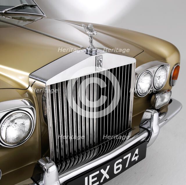1975 Rolls Royce Corniche convertible. Artist: Unknown.