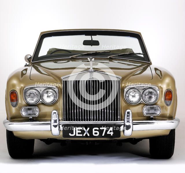 1975 Rolls Royce Corniche convertible. Artist: Unknown.