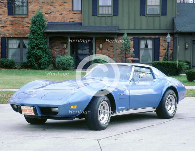 1976 Chevrolet Corvette 350 cid. Artist: Unknown.