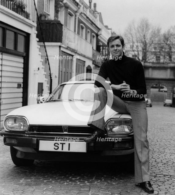 1977 Jaguar XJS with Ian Ogilvy as The Saint tv character. Creator: Unknown.