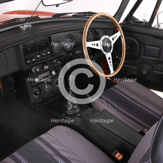 1980 MGB Roadster interior Artist: Unknown.