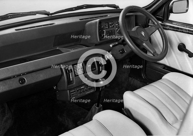 1983 Vanden Plas Metro interior. Creator: Unknown.