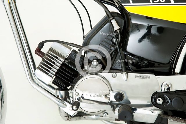 1987 Yamaha FS1E moped. Creator: Unknown.