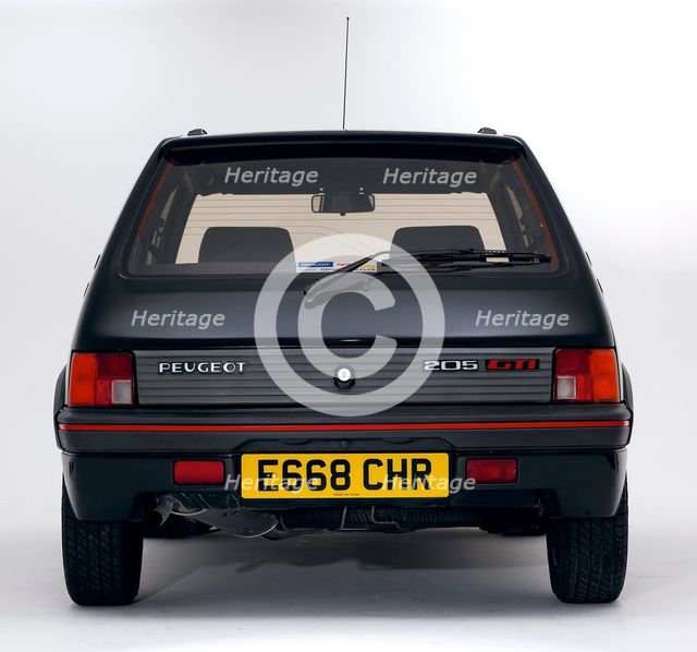 1987 Peugeot 205 GTI 1.6. Artist: Unknown.
