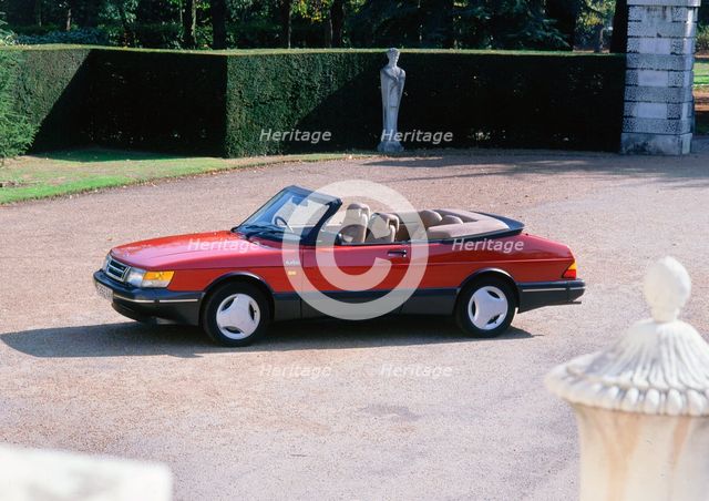 1989 Saab 900 turbo convertible. Creator: Unknown.