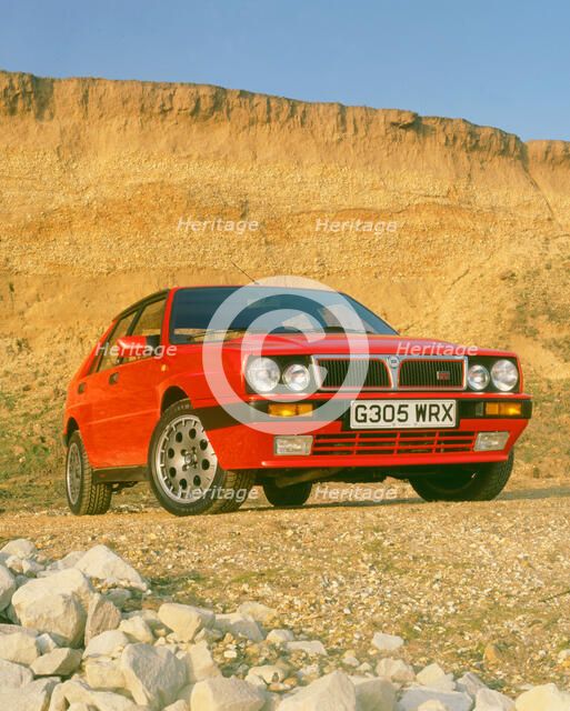 1990 Lancia Delta HF Integrale. Artist: Unknown.