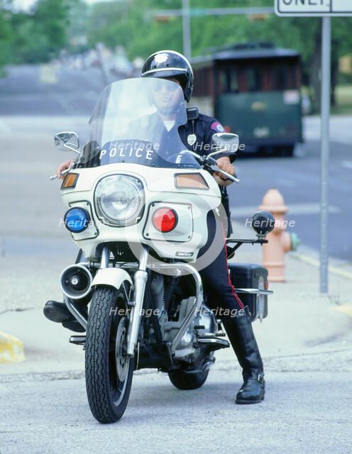 1992 Harley Davidson Police Bike. Artist: Unknown.