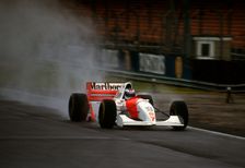 1994 McLaren Peugeot MP4-9 Mika Hakkinen, tyre testing at Silverstone