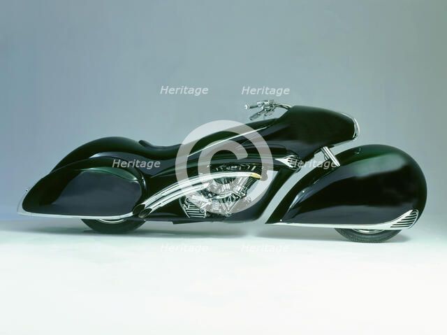 1996 Harley Davidson by Battistinis custom conversions. Artist: Unknown.