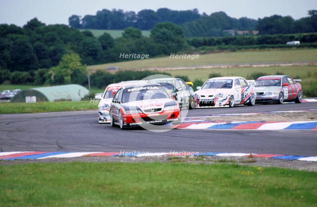 1998 Touring Cars, Thruxton.Honda Accord.J.Thompson leads. Artist: Unknown.