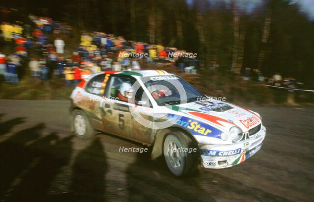 1998 Toyota Corolla wrc,Carlos Sainz.Network Q rally. Artist: Unknown.