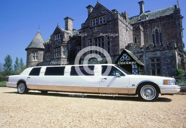 1998 Lincoln Stretch Limousine outside Palace House. Artist: Unknown.