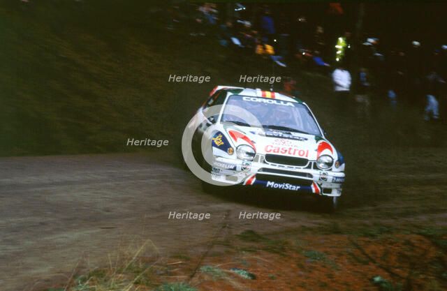 1999 Toyota Corolla wrc,Carlos Sainz.Network Q Rally. Artist: Unknown.