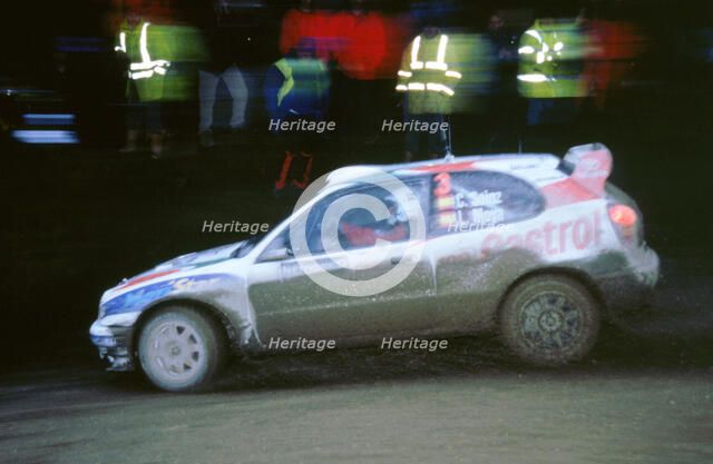 1999 Toyota Corolla wrc,Carlos Sainz.Network Q Rally. Artist: Unknown.