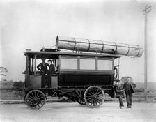 1901 Thornycroft steam bus, used by Marconi. Creator: Unknown