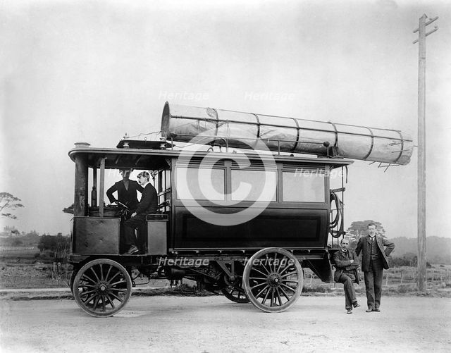 1901 Thornycroft steam bus, used by Marconi. Creator: Unknown.