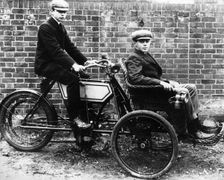 1904 Phoenix motor tricycle and forecar. Creator: Unknown
