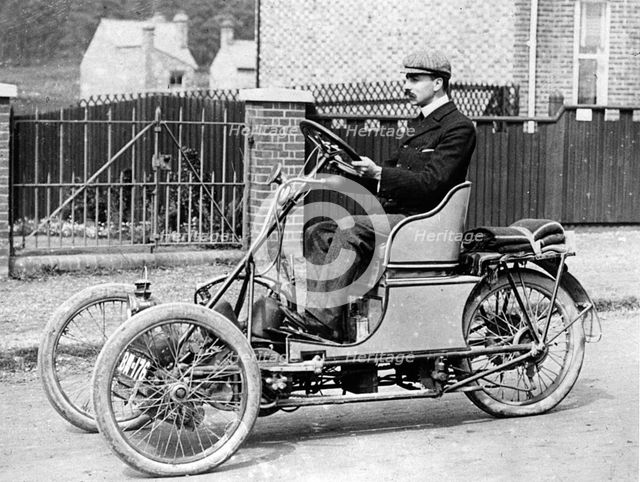 1904 Ribble 8hp tricar. Creator: Unknown.