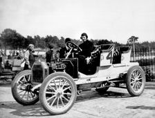 1908 Buick at Brooklands. Creator: Unknown
