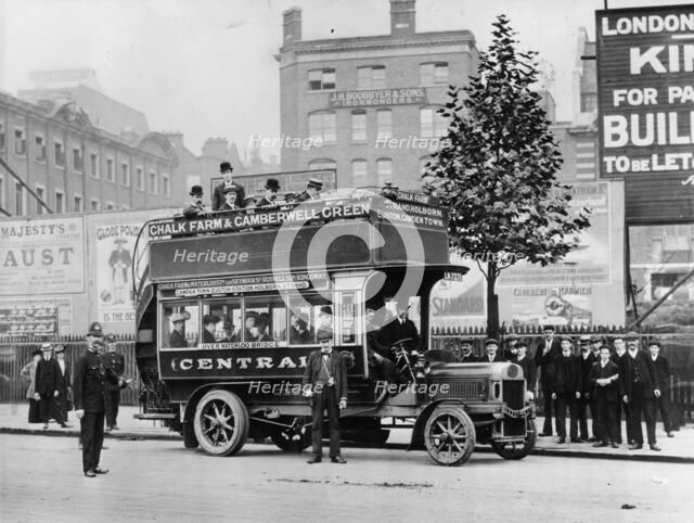 1908 Leyland bus, (c1908?). Artist: Unknown