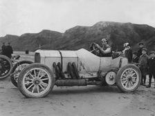 1908 Mercedes, A.W. Tate at Saltburn. Creator: Unknown