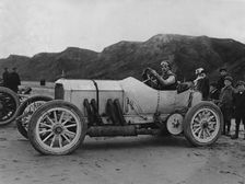 1908 Mercedes, A.W. Tate at Saltburn. Creator: Unknown
