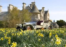 1909 Rolls Royce in front of Palace House, Beaulieu