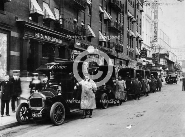 1910 Darracq taxis, New York, c1910. Artist: Unknown