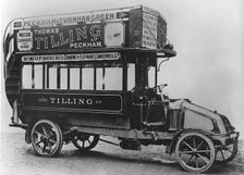 1911 Tilling - Stevens TTA1 petrol electric omnibus. Creator: Unknown