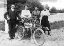 1911 Minerva 3.5 hp motorcycle. Creator: Unknown