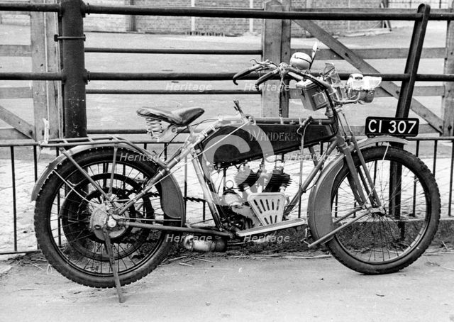 1912 Wanderer motorcycle. Creator: Unknown.