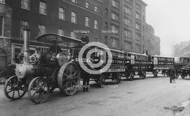 1912 Wallis & Stevens traction engine. Creator: Unknown.