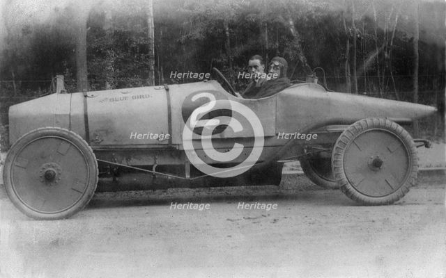 1912 Blue Bird Darracq, Malcolm Campbell and Godfrey Waters. Creator: Unknown.