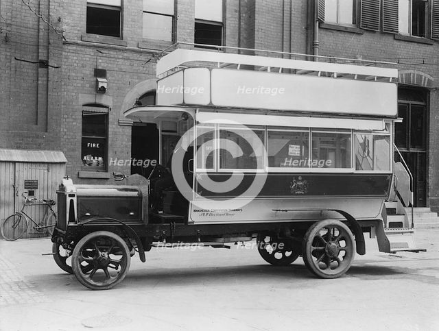 1913 Daimler double deck bus. Creator: Unknown.