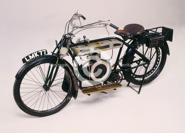 1913 Douglas motorcycle. Artist: Unknown.