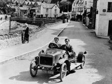 1913 G.W.K. Cyclecar at Lynmouth, Devon. Creator: Unknown