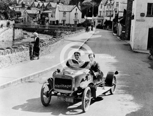 1913 G.W.K. Cyclecar at Lynmouth, Devon. Creator: Unknown.