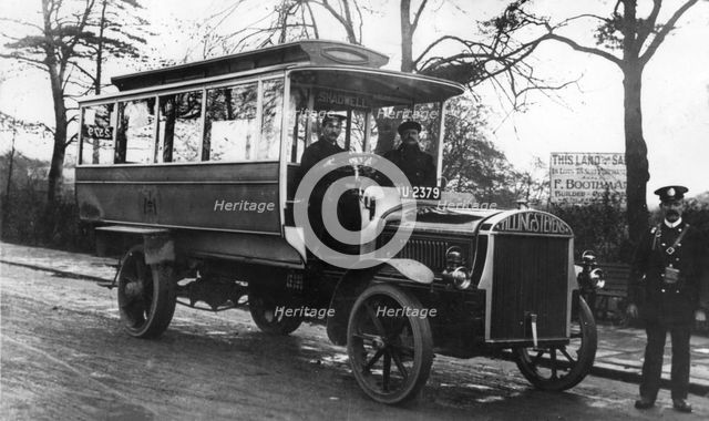 1914 Tilling & Stevens TTA2 for Leeds tramways. Creator: Unknown.