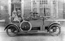 1914 G.W.K. with family on board. Creator: Unknown