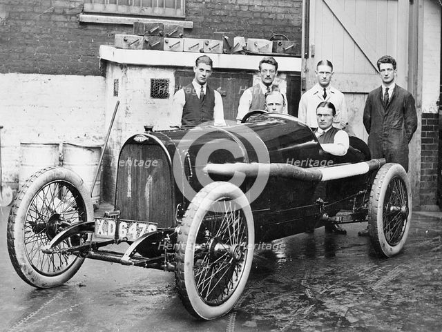 1914 Opel 4.5 litre G,P car, Segrave at the wheel. Creator: Unknown.