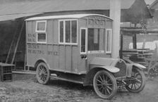 1915 Crossley Royal Naval Division mobile recruiting office. Creator: Unknown