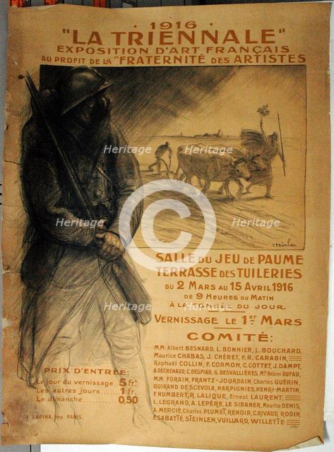 1916 "La Triennale", 1916. Creator: Theophile Alexandre Steinlen.