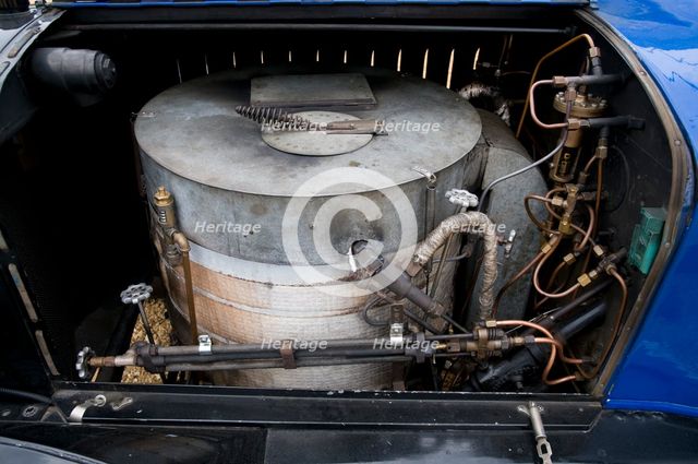 1916 Stanley steam car engine. Creator: Unknown.