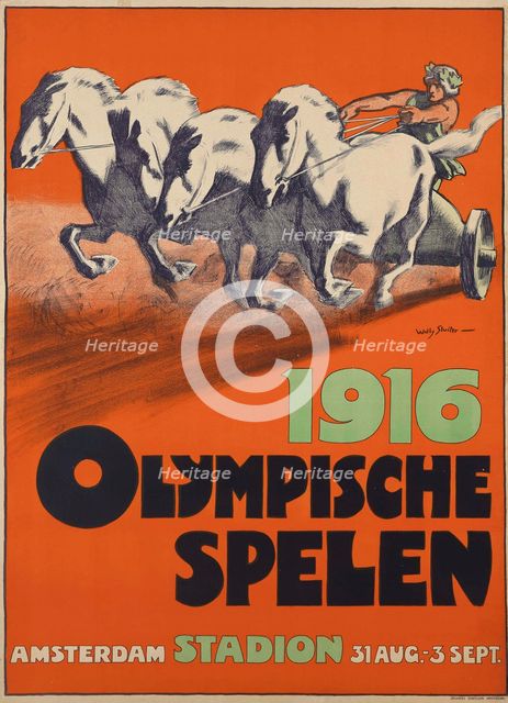 1916 Summer Olympics, 1916. Creator: Sluiter, Jan Willem (1873-1949).