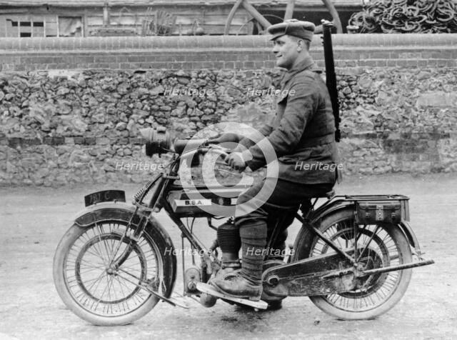1918 500cc BSA WD motorcycle, (c1918?). Artist: Unknown
