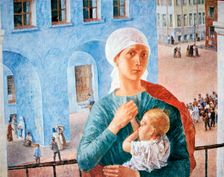 1918 in Petrograd 1920, Artist: Kuz'ma Petrov-Vodkin